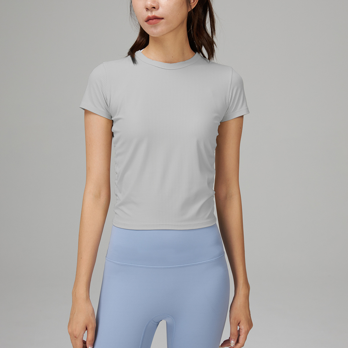 Lululemon All It Takes t-shirt yoga light gray