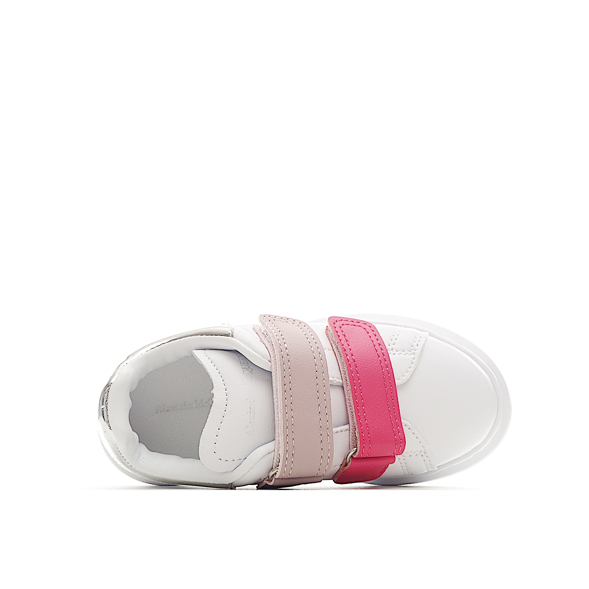 图片[4]-麦昆 魔术贴时尚低帮儿童板鞋 麦昆魔术贴时尚低帮儿童魔术贴低帮运动鞋，双色设计、对比后跟、圆头、正面饰有魔术贴、橡胶厚底。鞋面采用皮革材质制作。采用流行版型设计，外观时尚大气。稳固的后跟贴合足部曲线设计，软弹舒适，不易磨脚。 尺码：25-37-选品中心