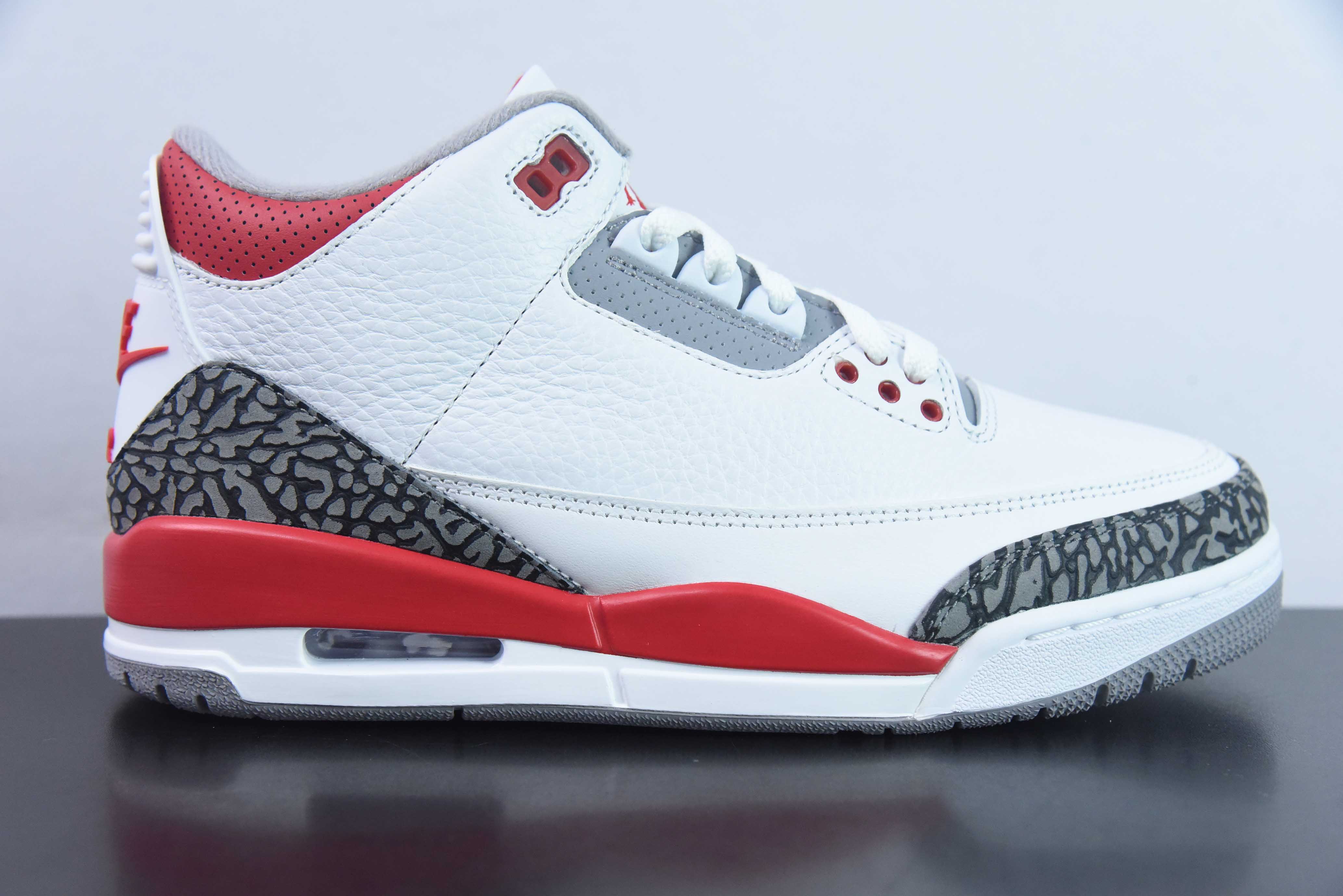 IFM70710967 LW original Air Jordan AJ3 Retro blanco y rojo, número de artículo: DN3707-160, suministro exclus…