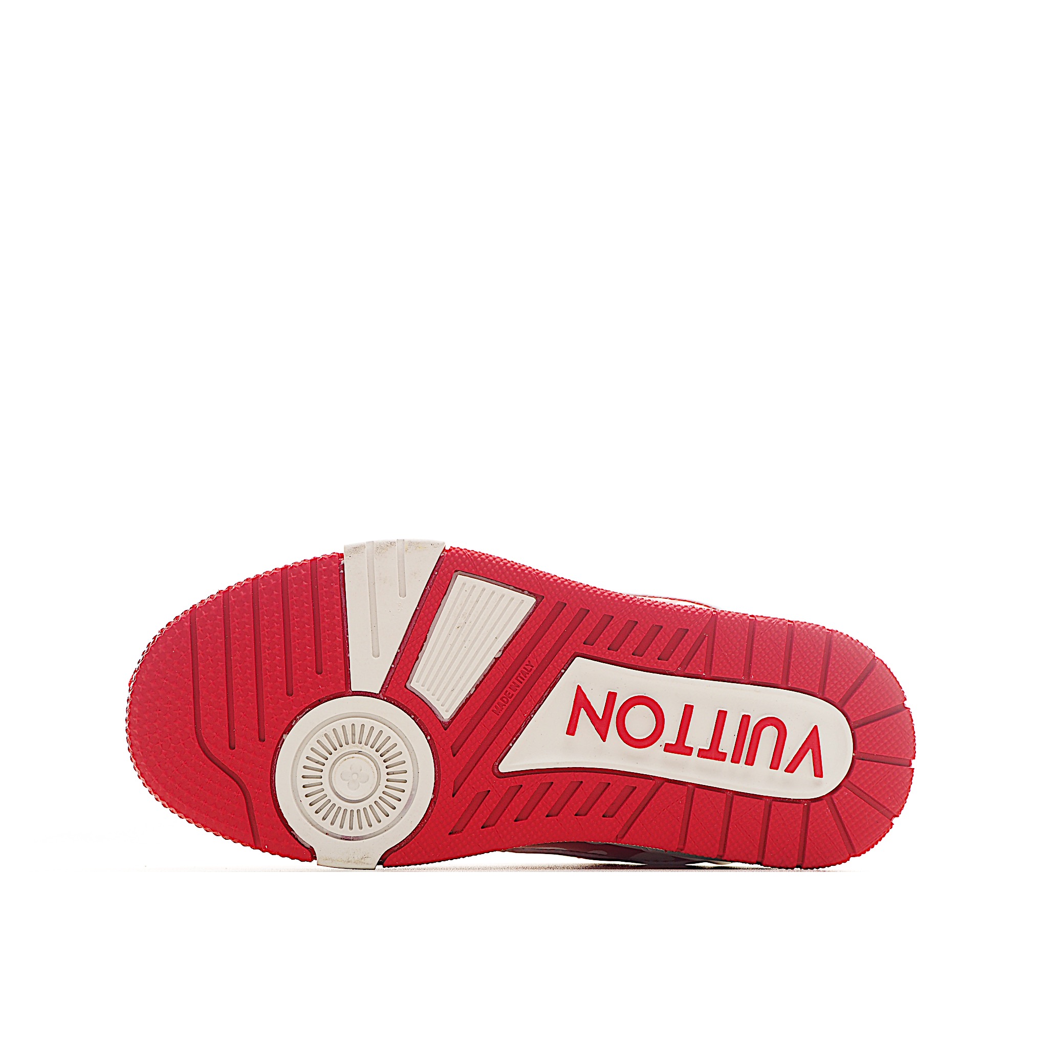 图片[6]-LV 休闲时尚儿童板鞋 LVx YK T运动鞋来自LV联名合作系列，在牛皮革表面描绘先锋艺术家笔下的无限波点，创意升级V A创作的经典鞋履，鞋后标注合作系列标识。 尺码：26-37 货号：白红色-选品中心