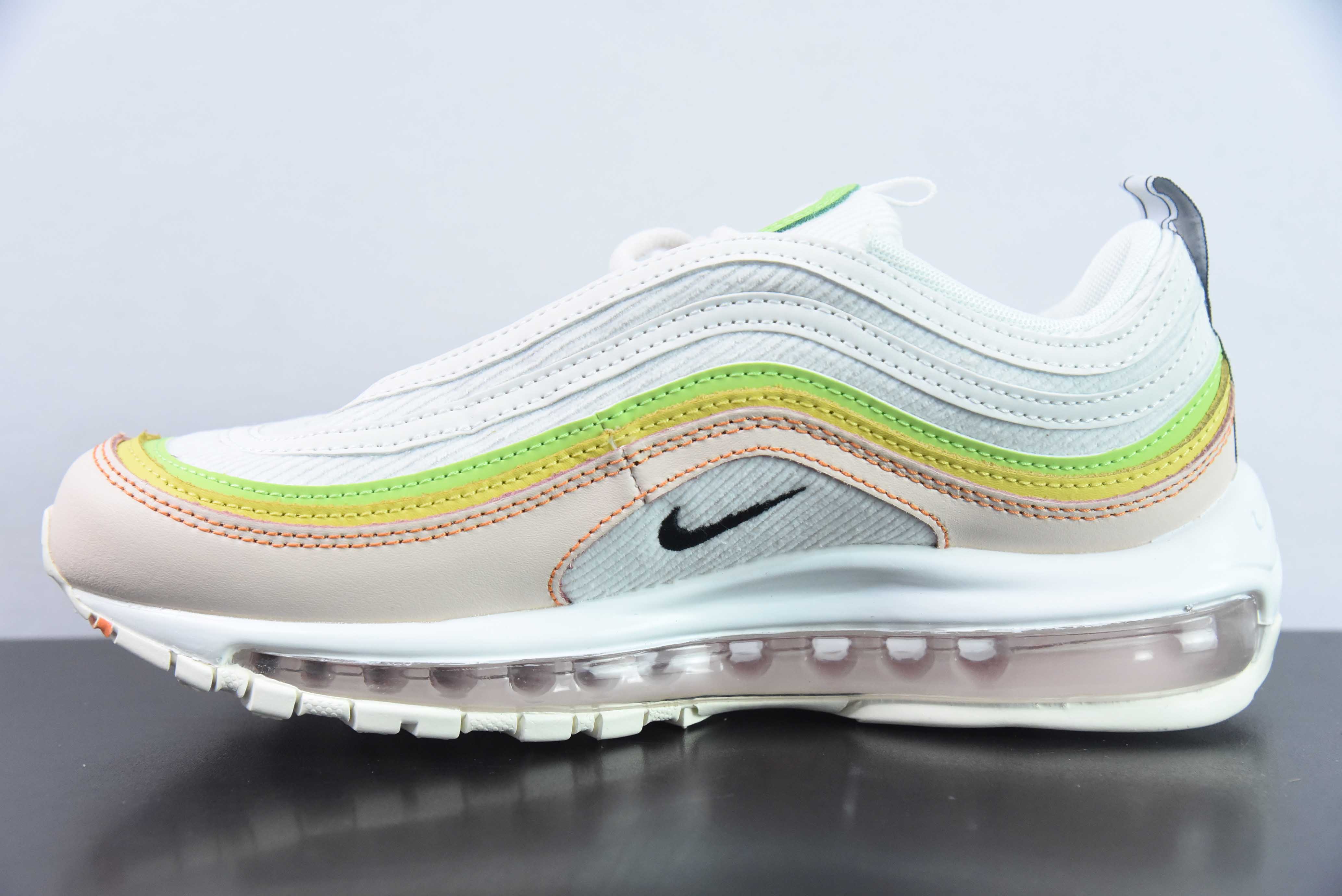 NK Air Max 97 OG 白黄粉运动鞋 货号：FD0870-100