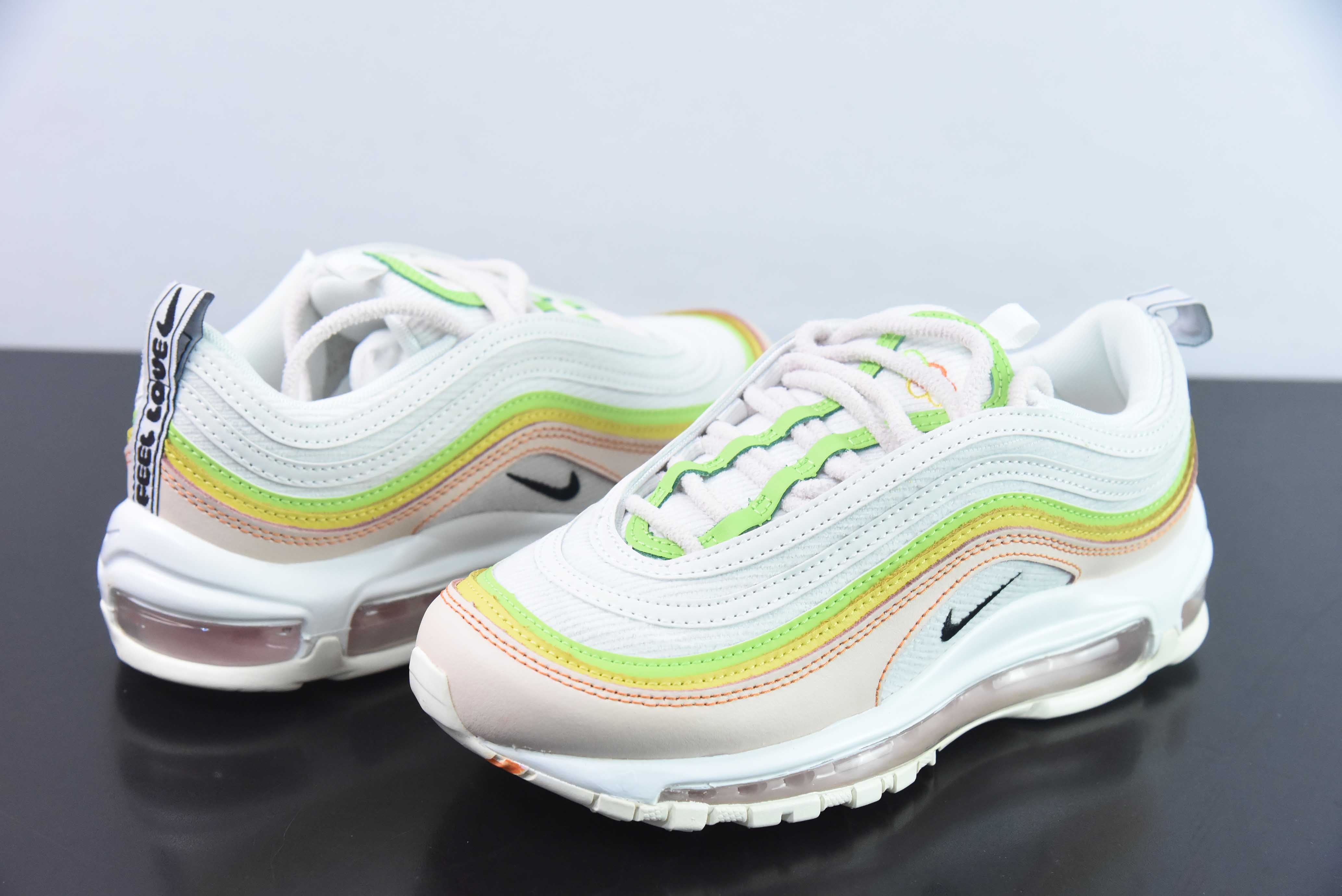 NK Air Max 97 OG 白黄粉运动鞋 货号：FD0870-100