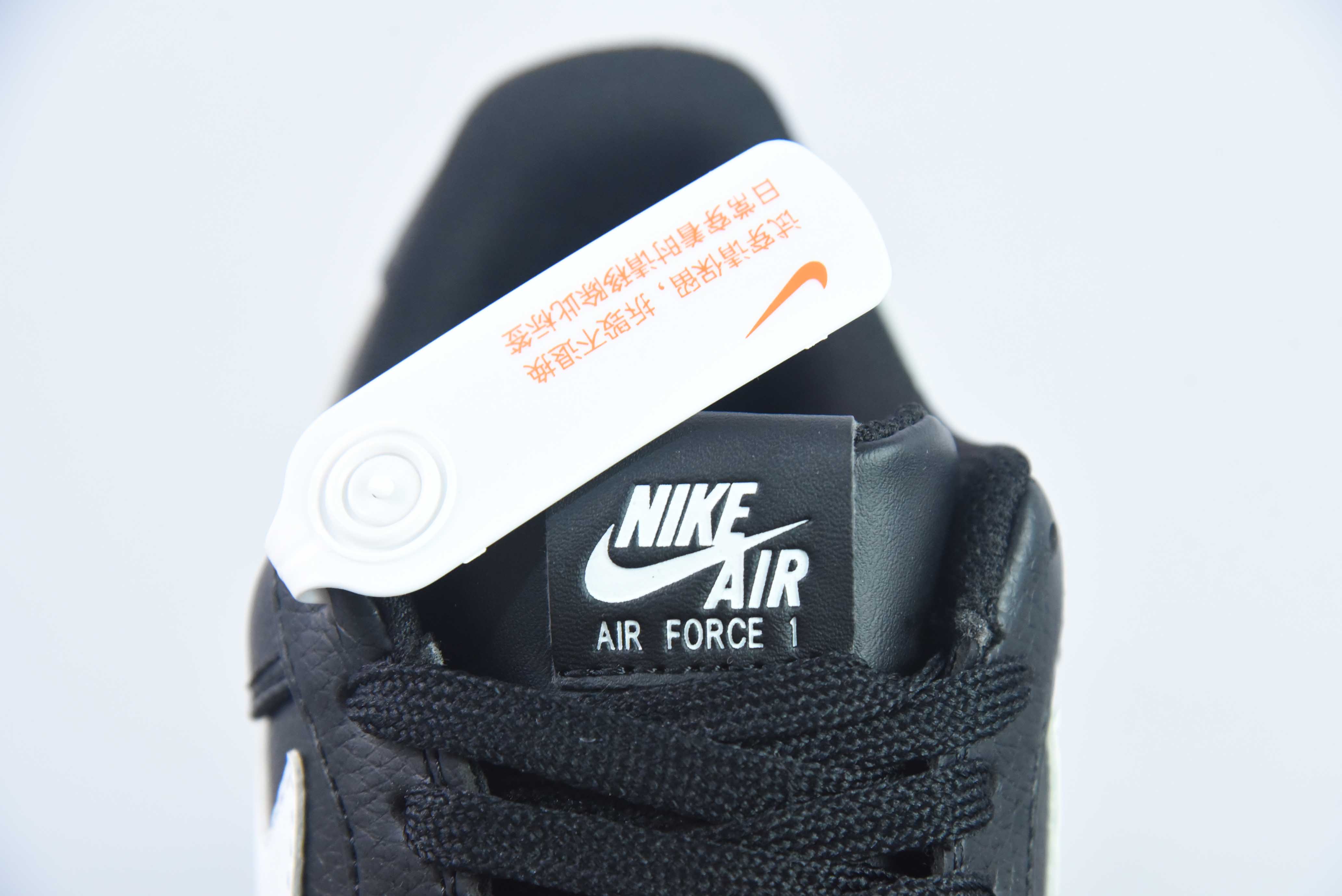 Nike Air Force 1’07 Low"空军一号系列 “皮革白黑放大钩子”CI9553-001
