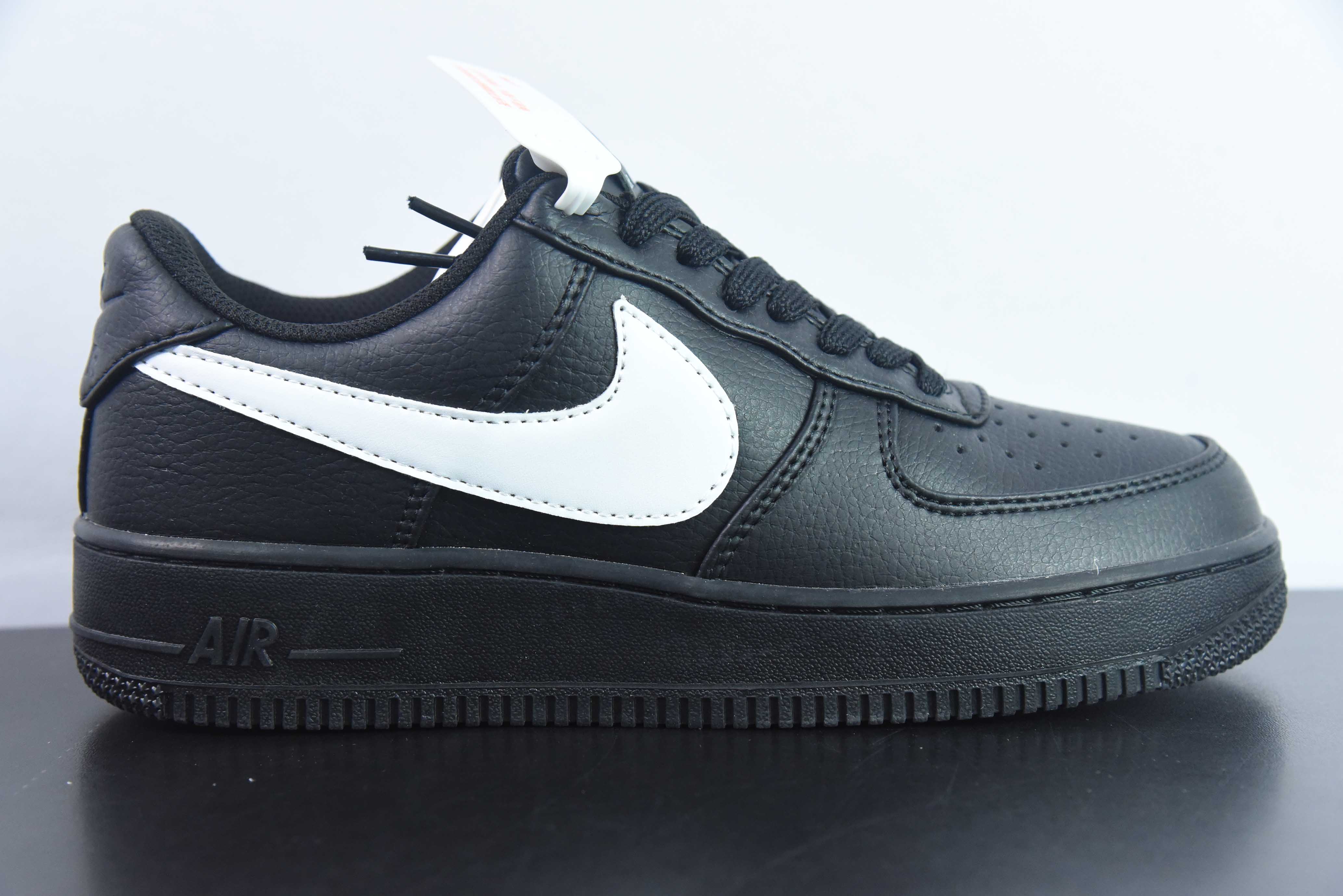 Nike Air Force 1’07 Low"空军一号系列 “皮革白黑放大钩子”CI9553-001