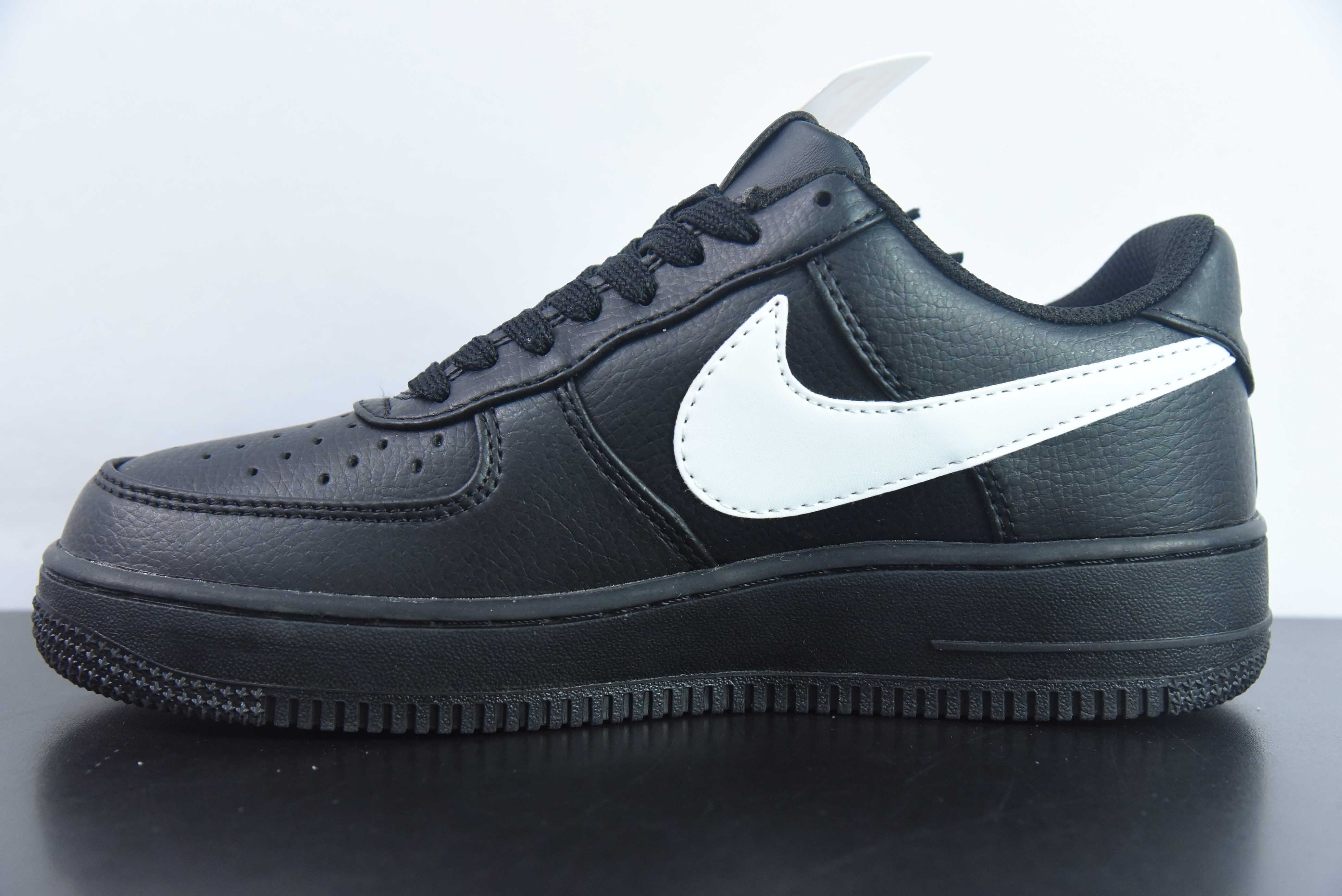 Nike Air Force 1’07 Low"空军一号系列 “皮革白黑放大钩子”CI9553-001
