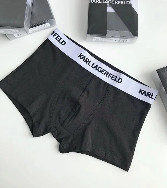 原单男士内裤盒装Karllagerfeld 卡尔拉格斐🌟 自由活动：精密的剪裁和伸缩性面料确保你在任何活