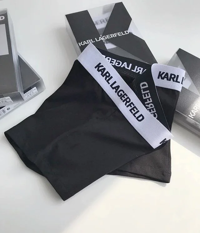 原单男士内裤盒装Karllagerfeld 卡尔拉格斐🌟 自由活动：精密的剪裁和伸缩性面料确保你在任何活