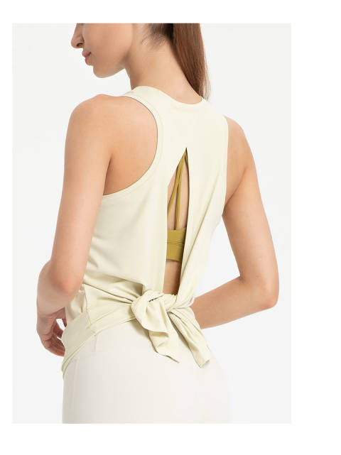 Lululemon tank yoga light yellow