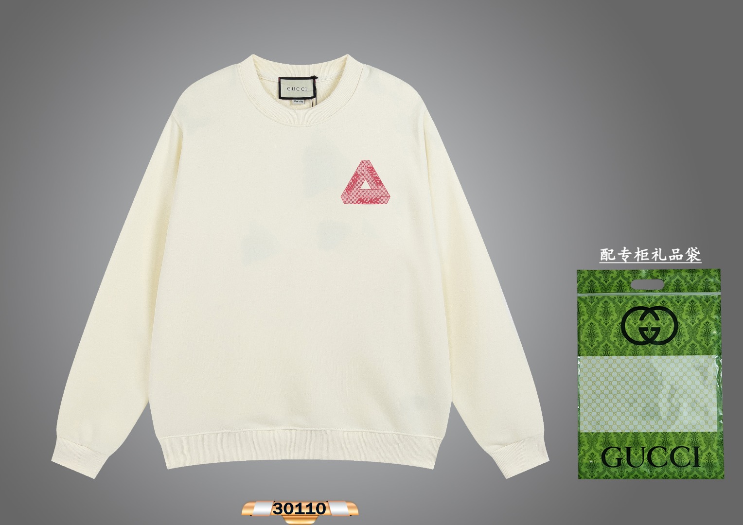 Gucci Szczyt
 Odzież Bluzy Kolor moreli Czarny Drukowanie Unisex Bawełna Wiosenna kolekcja