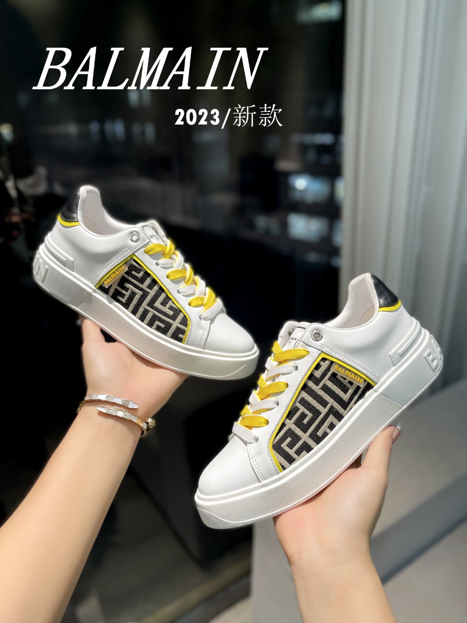 Balmain.巴尔曼2023最新春夏经典运动鞋独家首发香港美国巴黎各大时尚博主及明星同款男女同款休闲鞋