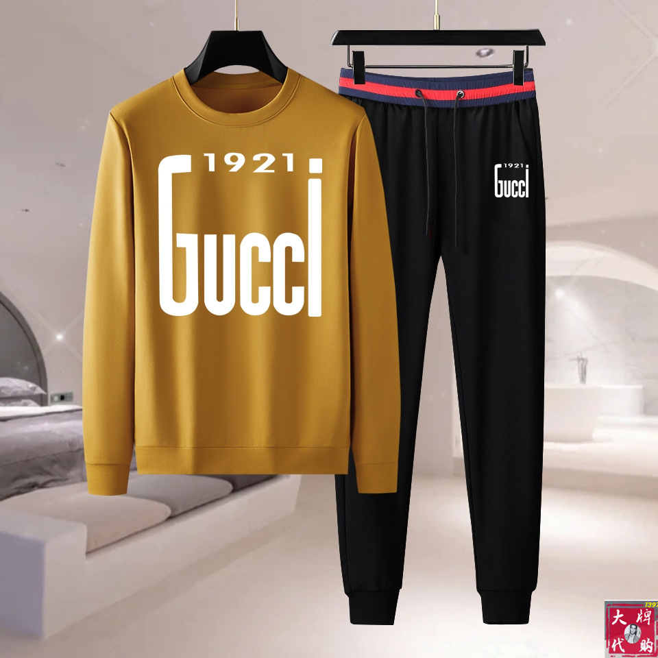Gucci古奇秋季新款套装！卫衣面料