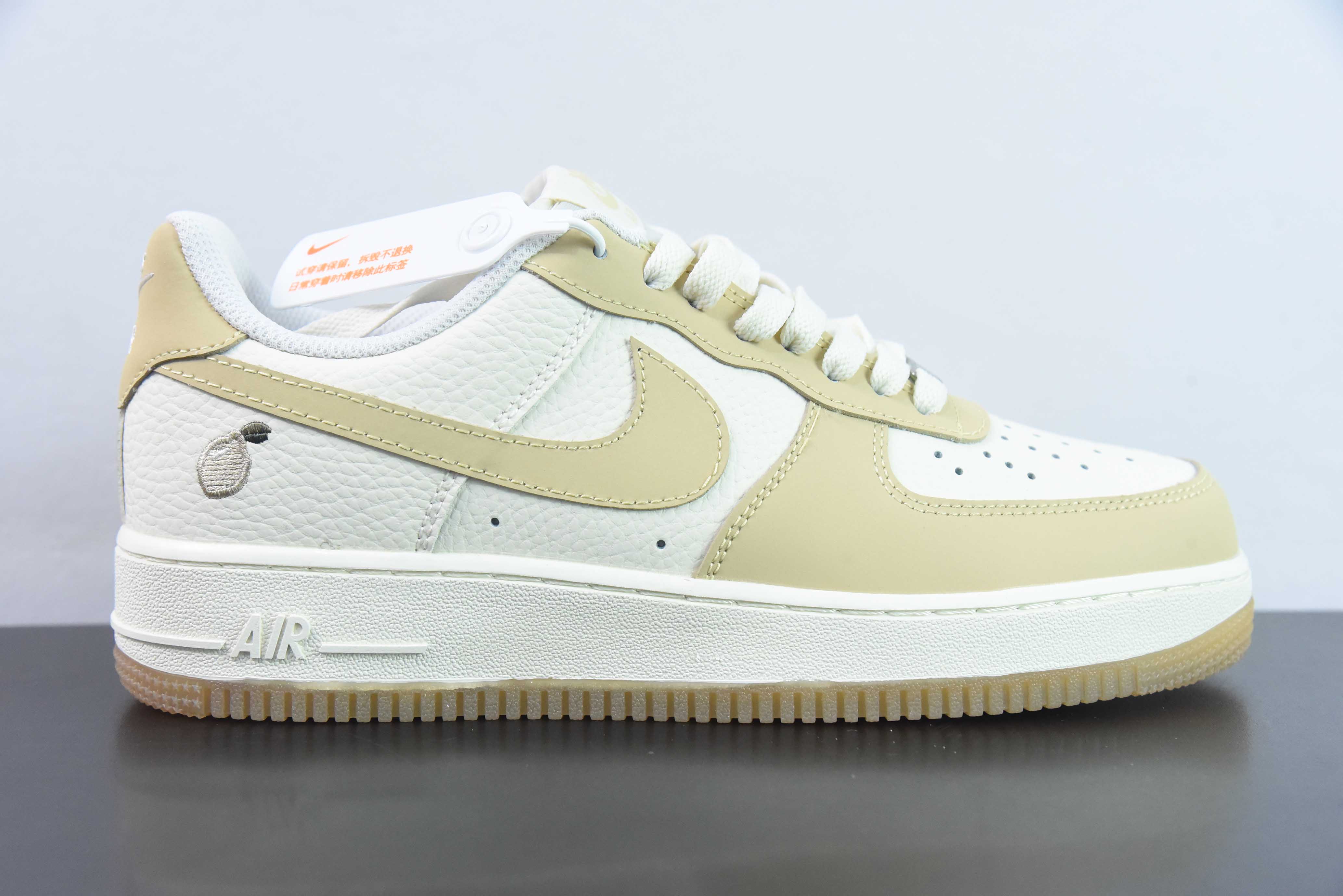 KAF19959932 Nike Air Force 1 '07 Low blanco caqui limón Air Force 1 caña baja zapatillas deportivas número de…