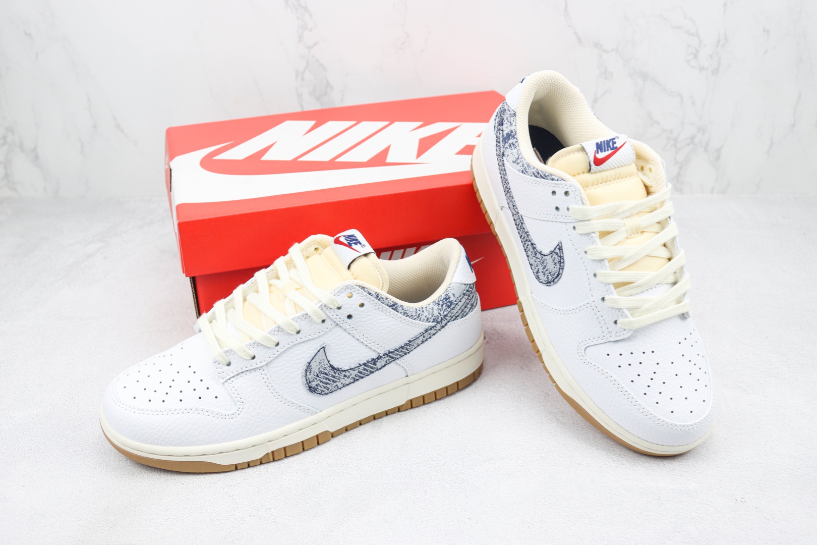 全新C版纯原DUNK水洗丹宁货号FN6881100NikeDunkSBLow“WashedDenim”知