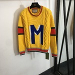 Gucci Clothing Knit Sweater Unsurpassed Quality
 Yellow Knitting Wool Long Sleeve