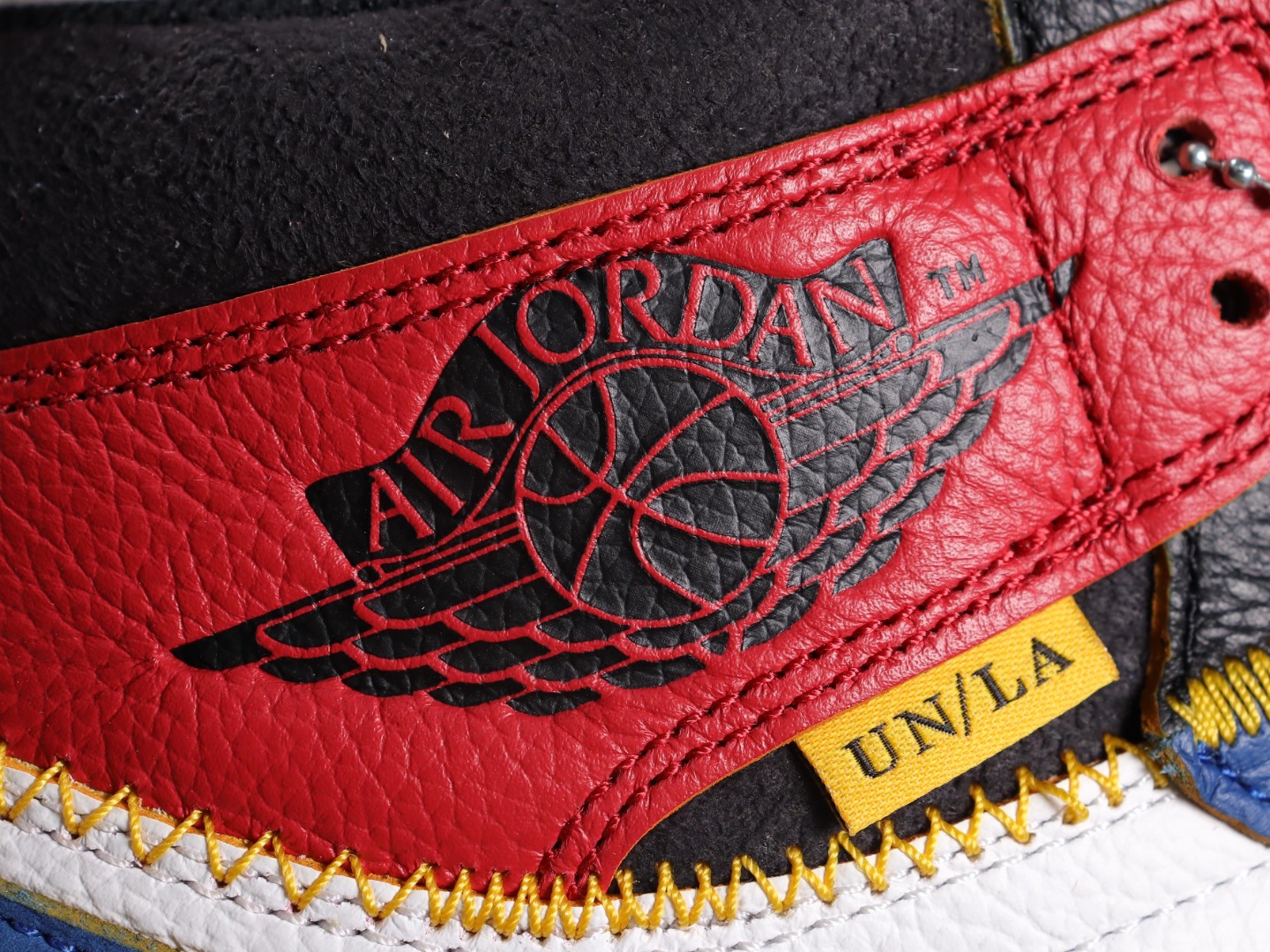 AJ1蓝黑拼接尺码:40.5-47.5总裁R版出品-UnionxAirJordan1RetroHighO