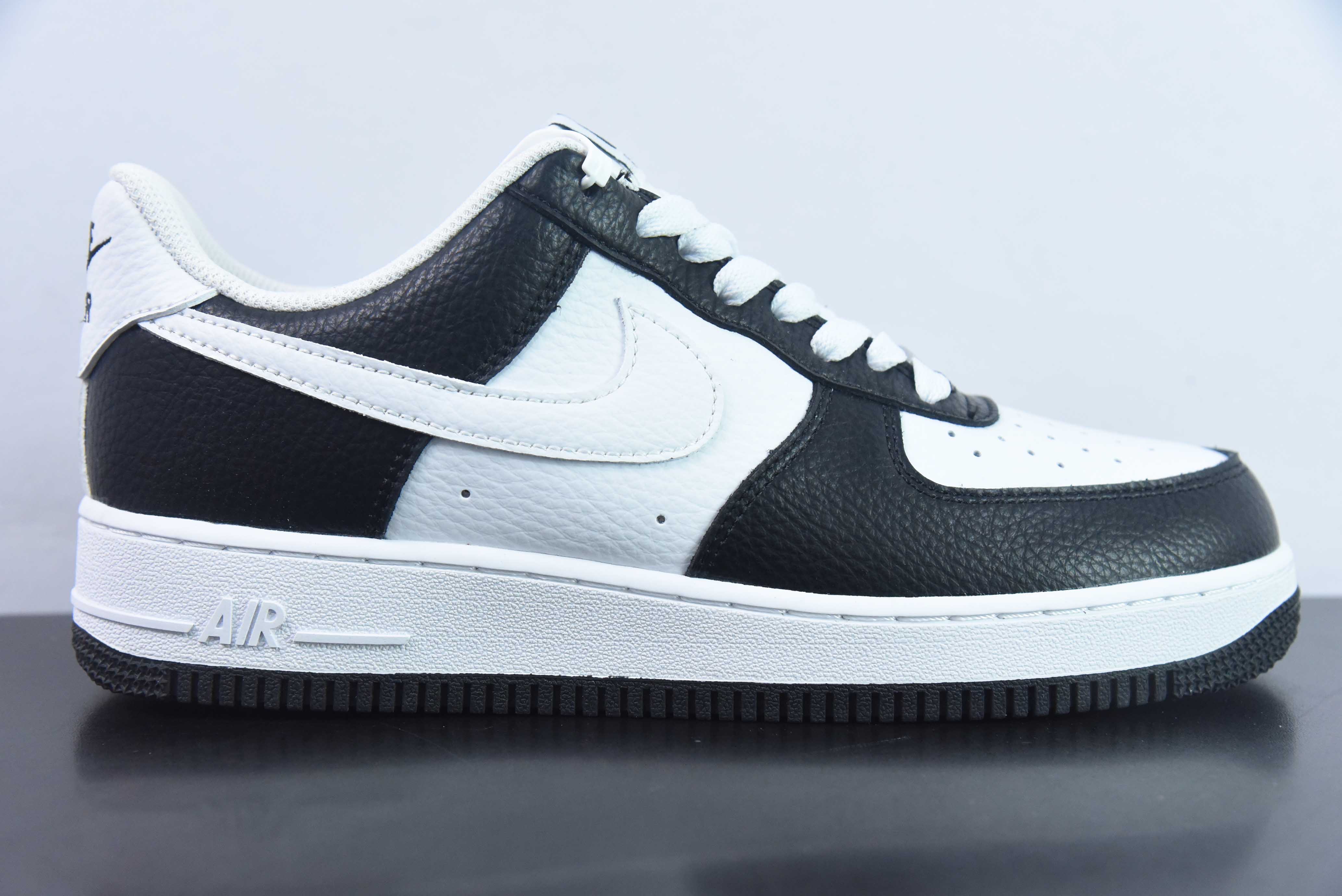 PAQ65576234 Nike Air Force 1 Low, blanco y negro con swoosh, Air Force 1 de caña baja para deporte y ocio, número de ar…
