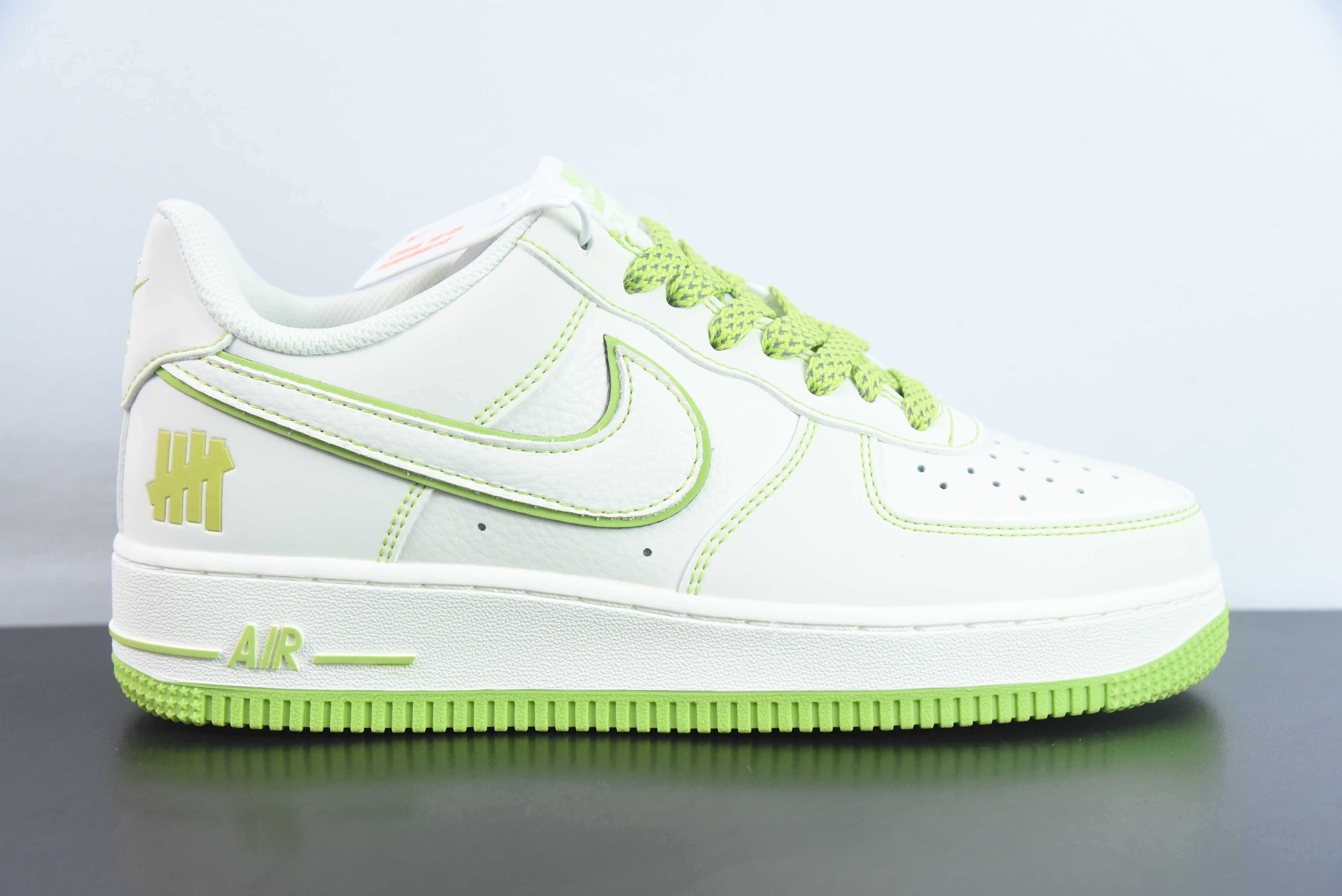 YAM49843736 Nike Air Force 1 AF1 Air Force One/caña baja blanco verde verde fluorescente con versión reflectante 3M y b…