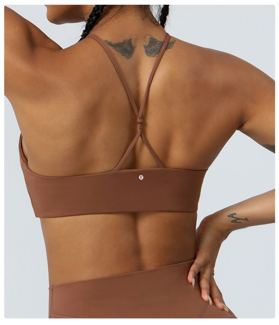 Lululemon sports bra yoga brown