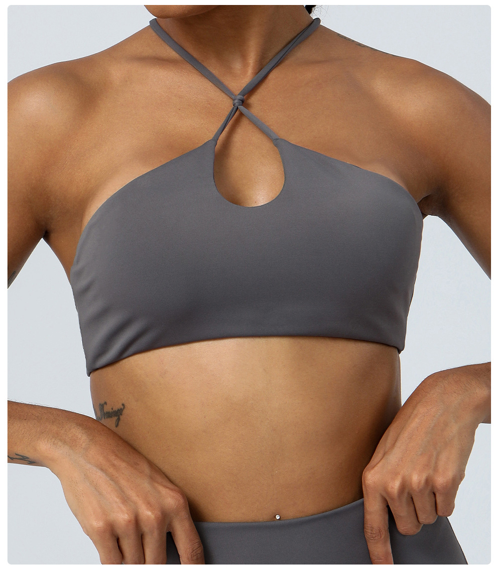 Lululemon sports bra yoga brown