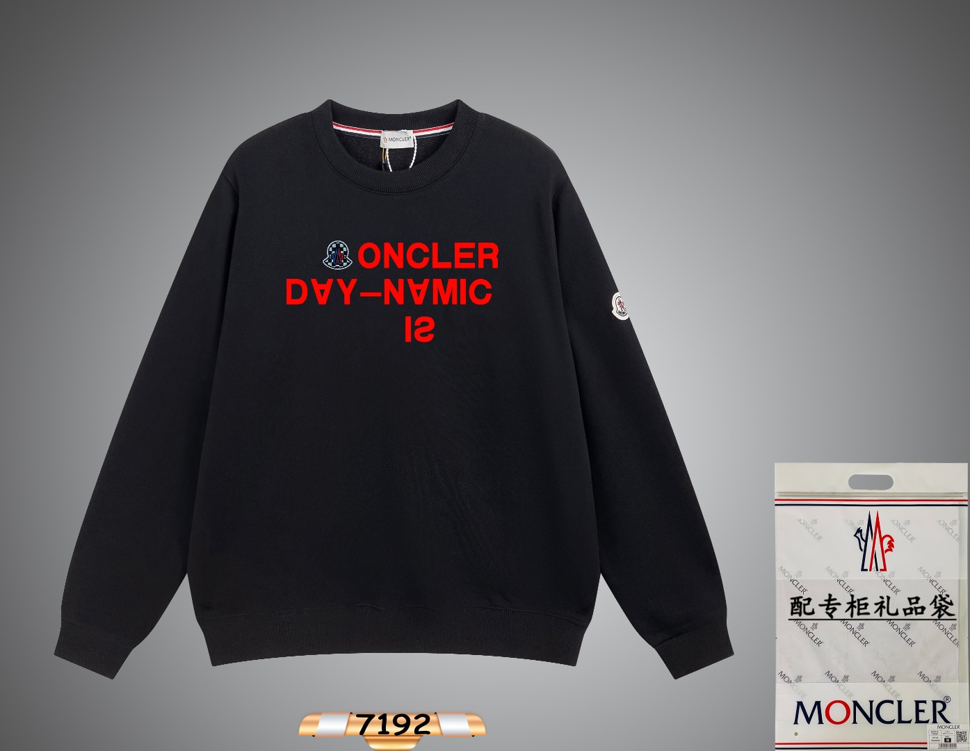 High Quality Online
 Moncler Clothing Sweatshirts Luxury Fake
 Black White Printing Unisex Fall/Winter Collection Fashion