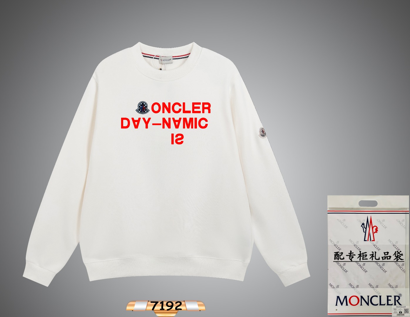 Moncler Clothing Sweatshirts Black White Printing Unisex Fall/Winter Collection Fashion