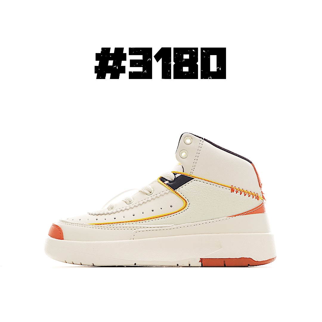 图片[6]-AJ 2代中帮系带复古童鞋 你的孩子会摇滚经典的吧! AJ2 于1986 年首次亮相，是其著名前身的酷炫弟弟一-标志性AJ1的更时尚、更简约的版本。鞋面采用舒适材质，提升上脚体验。鞋身延续了经典款式设计，并加强了鞋面的包裹和支撑性能。鞋底精心打造的防滑底纹，抓地稳固。 尺码：24-37.5-选品中心