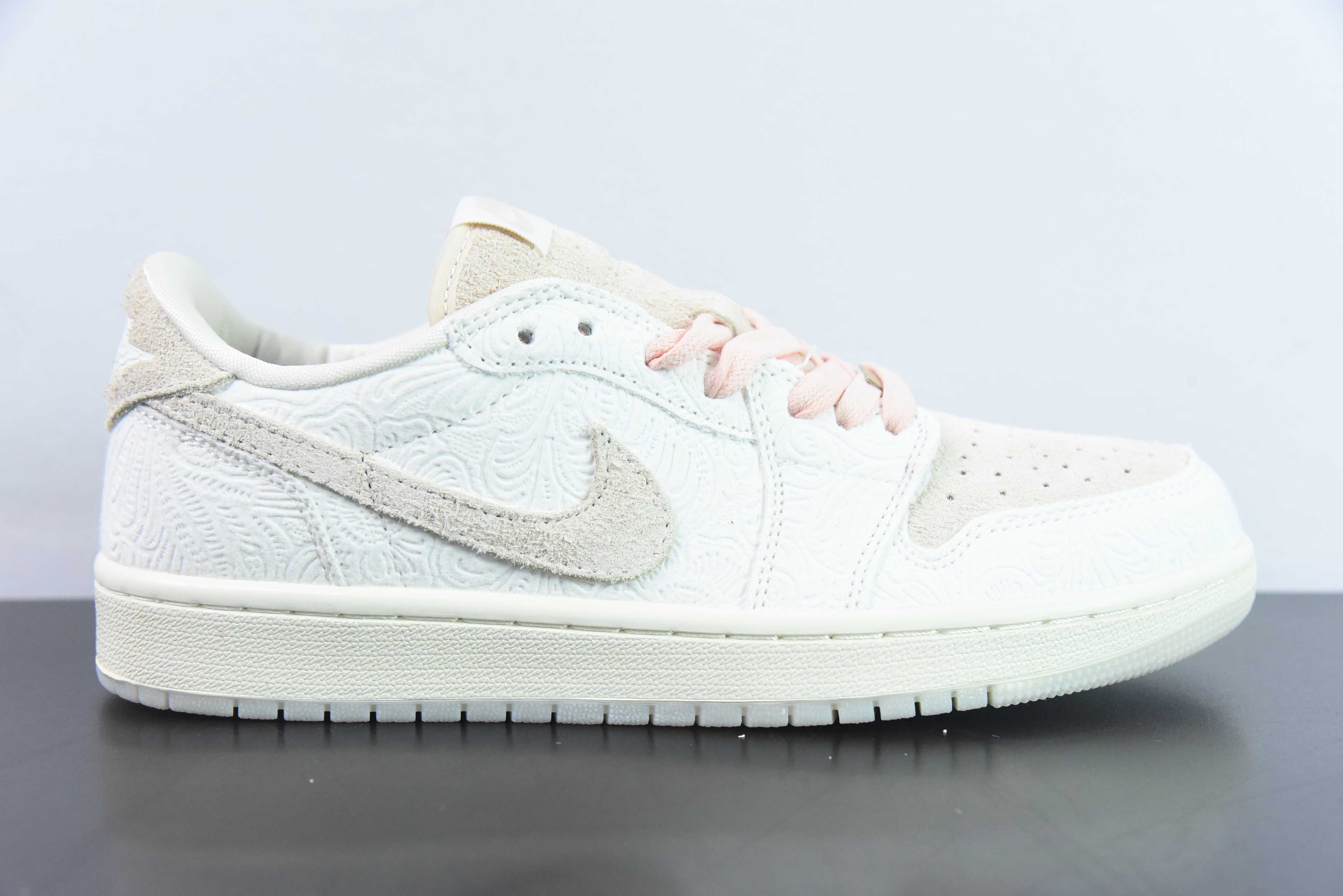 RAJR75256936 Nike Air Jordan 1 Low Joe 1 zapatillas de skate bajas gris y blanco con dedo en relieve N.º de a…