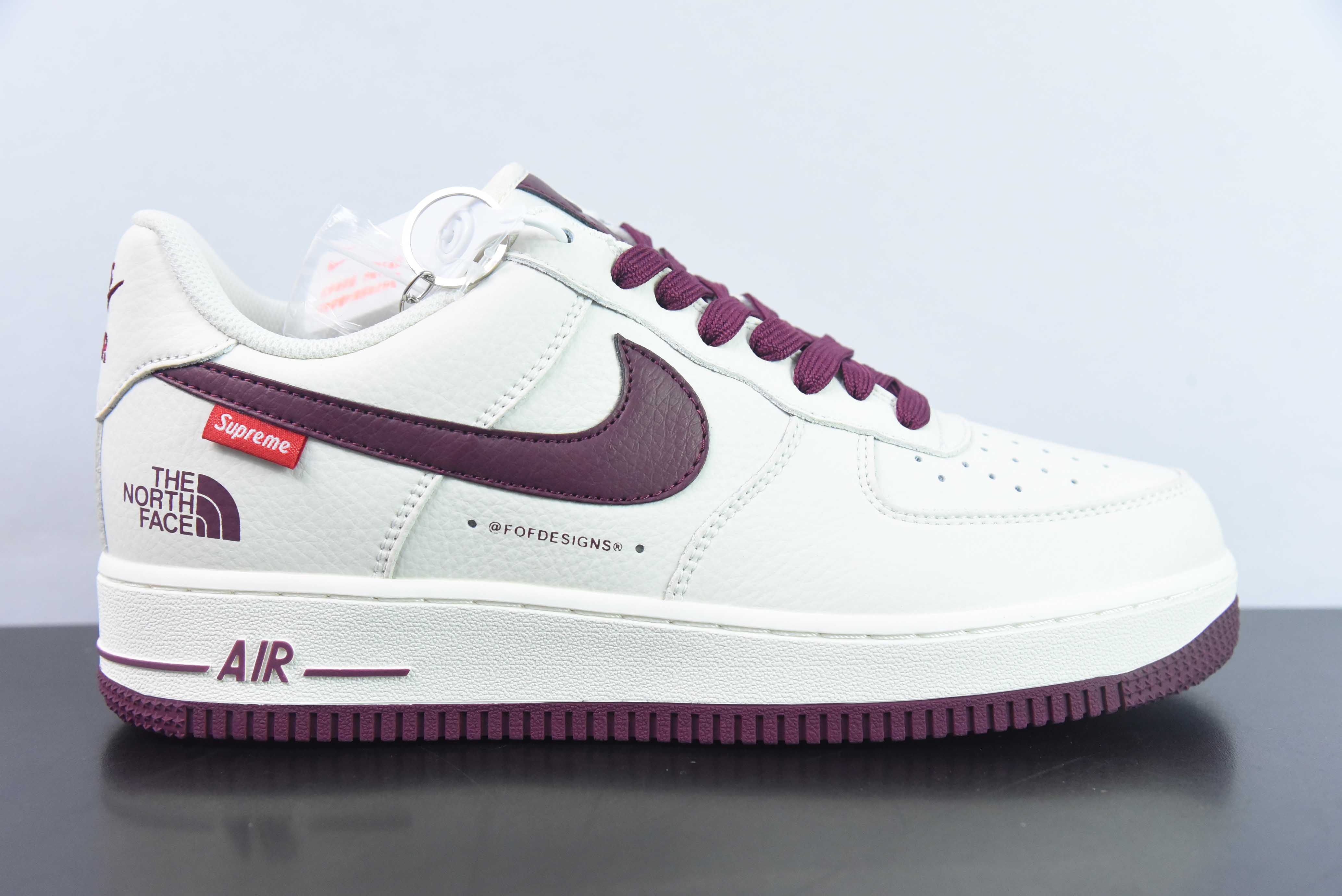 [Air Force Series]Nike Air Force 1 AF1 Air Force OneLow Top White Wine Red No