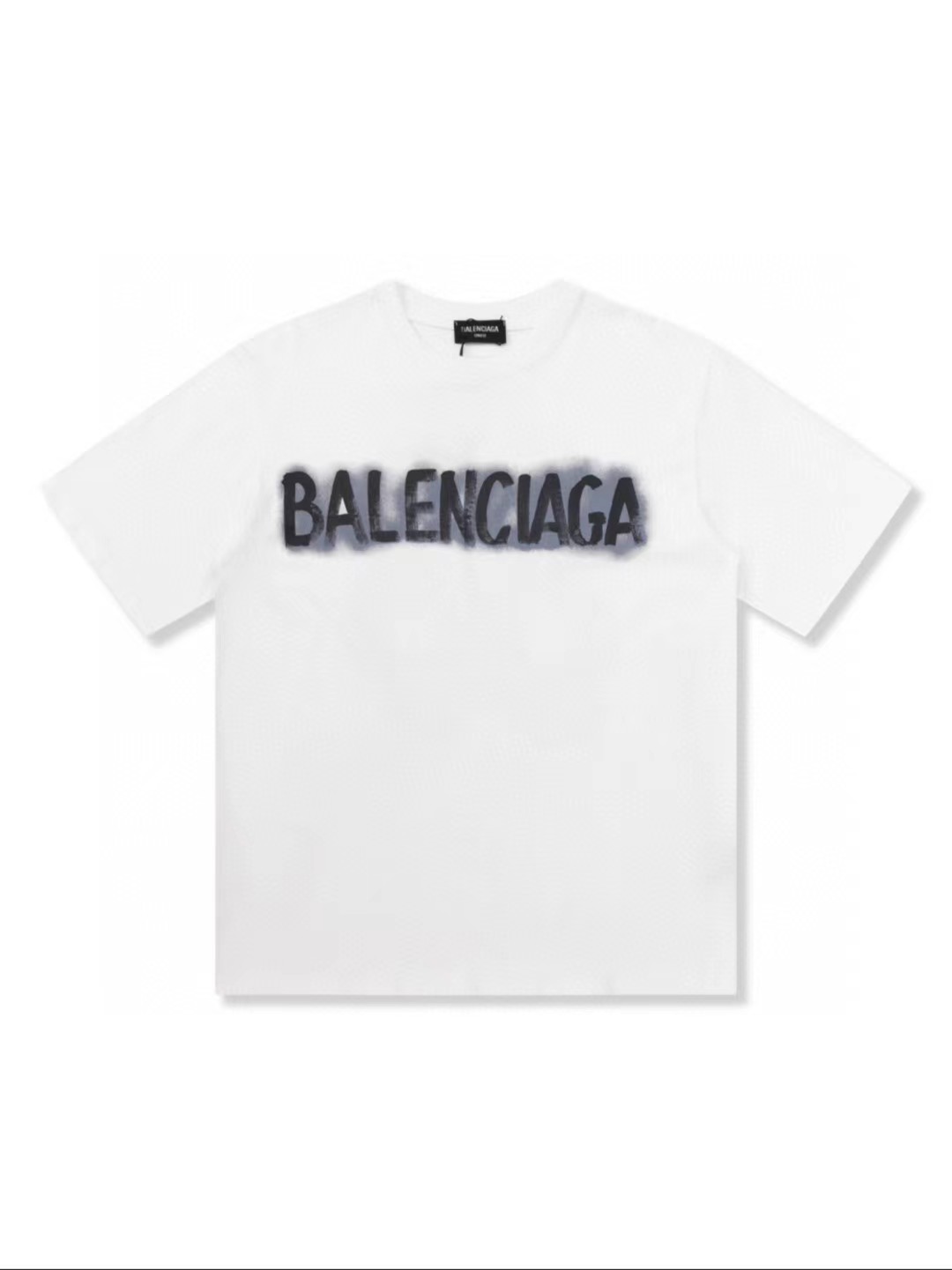 Balenciaga Clothing T-Shirt Fake Cheap best online
 Black Doodle White Printing Combed Cotton Short Sleeve