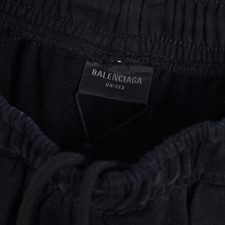 300 Balenciaga/巴黎世家 BLCG23ss重工洗水扎染炒雪花可乐刺绣阔腿长裤