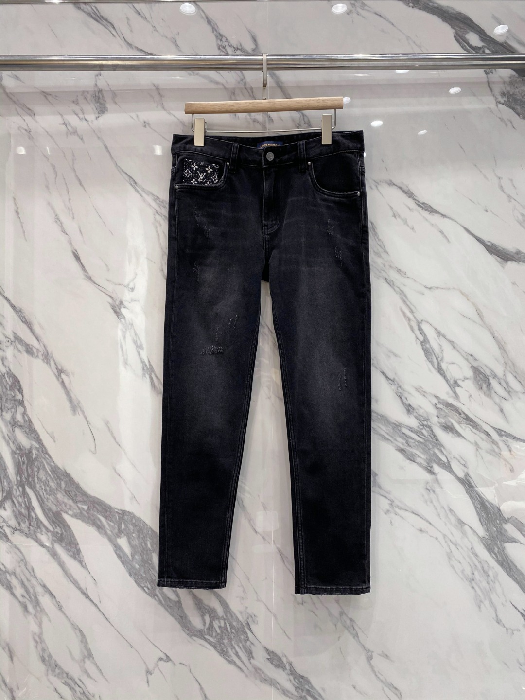 Louis Vuitton Clothing Jeans Men Cotton Fall/Winter Collection Casual