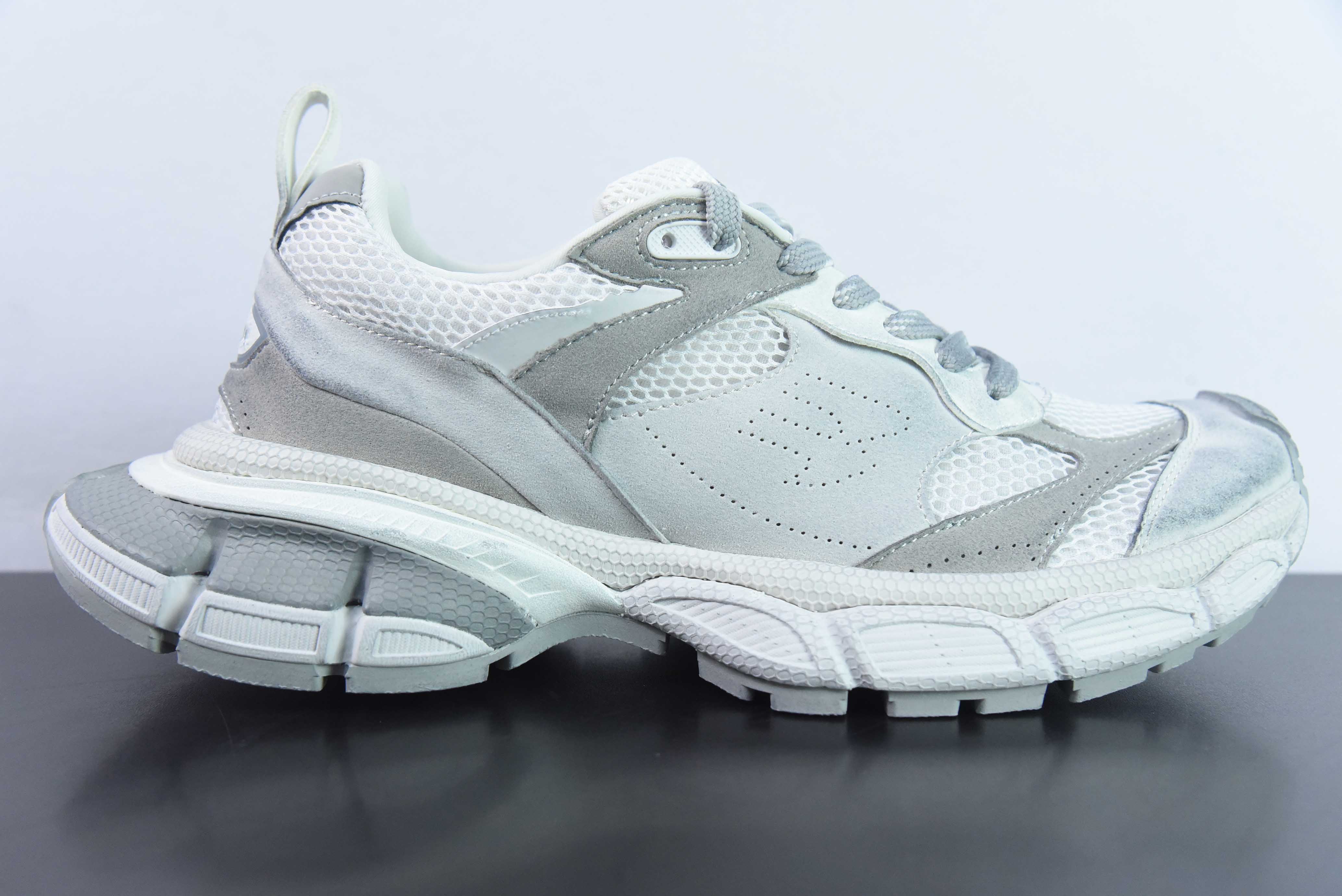 TDB50099562 Balenciaga BALENCIAGA] 3XL Zapatillas de deporte 3+ series de caña baja, retro, suela ancha, estilo abuelo,…