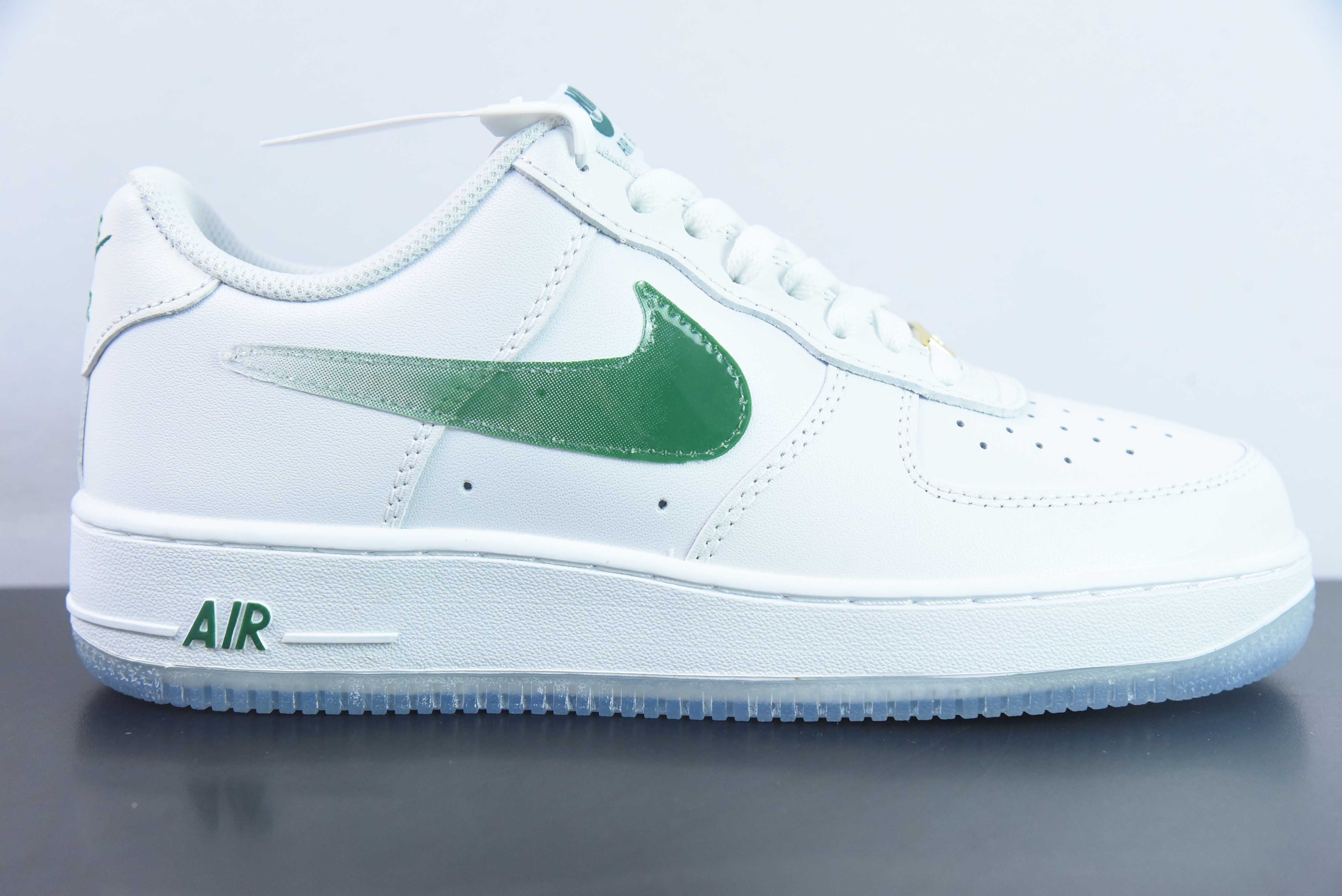 XAU89952736 NK By You Air Force 1‘07 Low Retro SP 空军一号低帮经典百搭休闲运动板鞋“皮革白深绿渐变钩子”C03363-369尺码：36-45