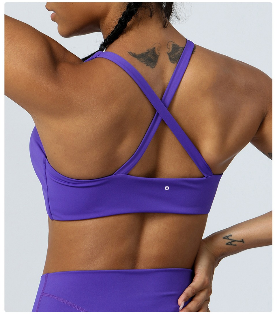 Lululemon sports bra yoga purple