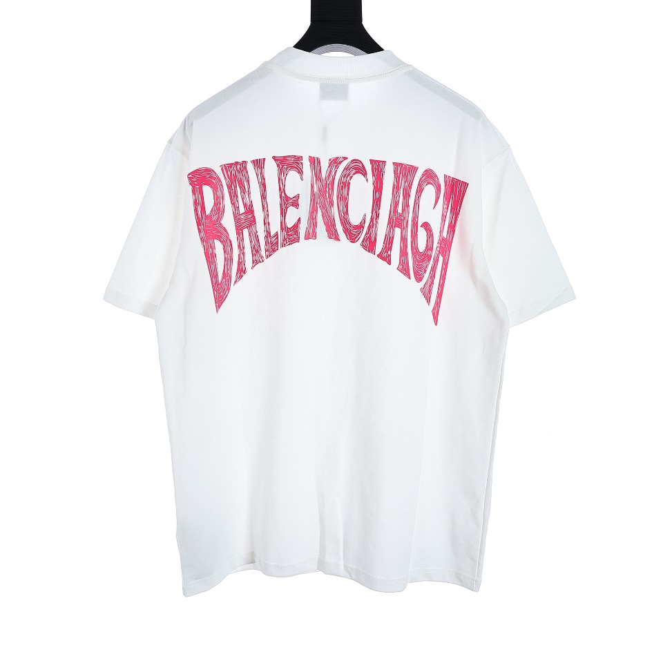 Balenciaga/巴黎世家 BLCG 23Fw后背手绘大logo短袖T恤