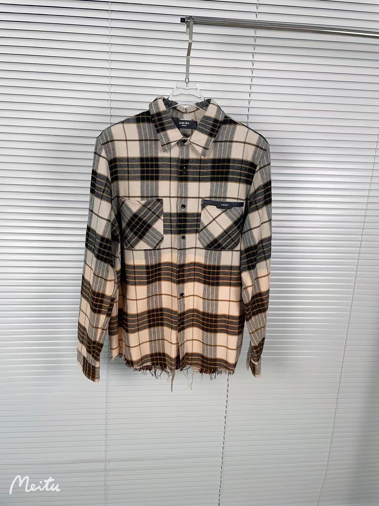 S-S 7107 #AMIRI-SHOT SHIRT, SIZE: S M L XL