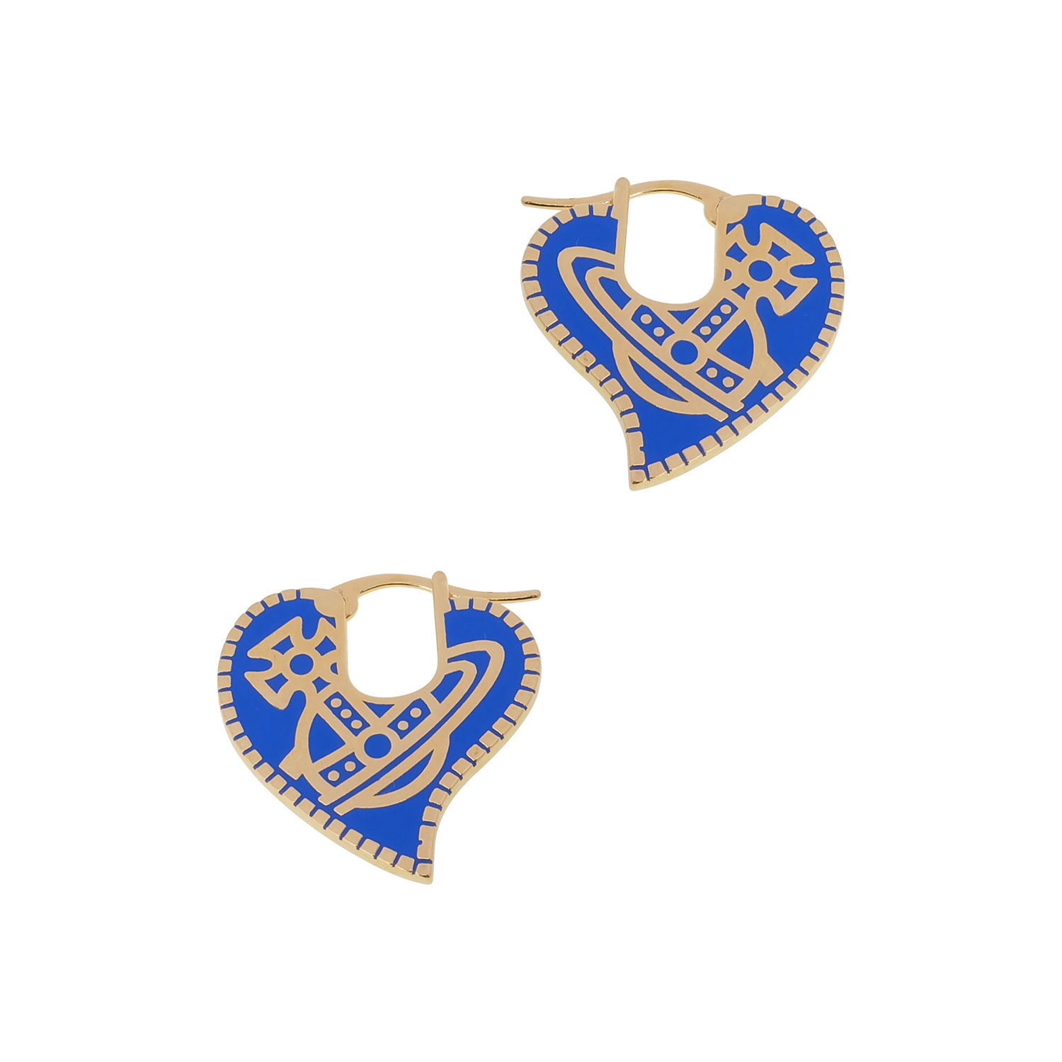 NO:103211,Queen Mother's Love Gear Painted Earrings-Jinlan, Queen Mother's Earrings, Earrings19860909西太后爱心齿轮烤漆耳环-金兰,西太后耳钉,earrings,Jewelry