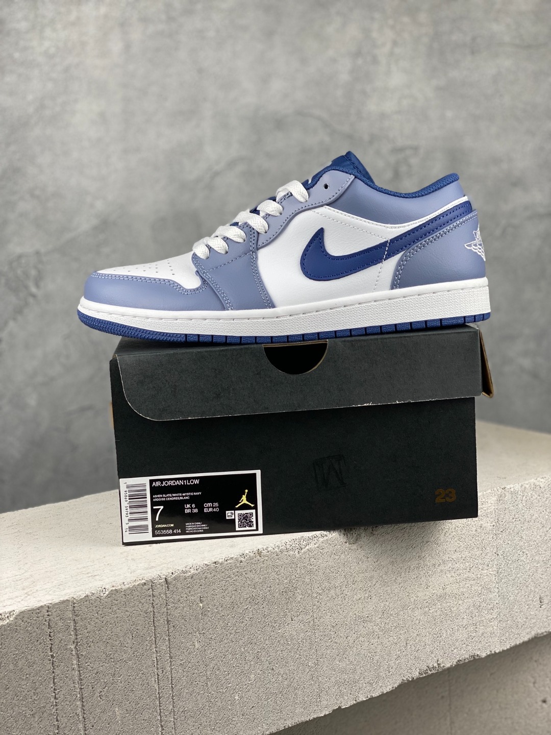 AJLow海军蓝Size:35.5-45总裁R版出品-AirJordan1Low海军蓝553558-41