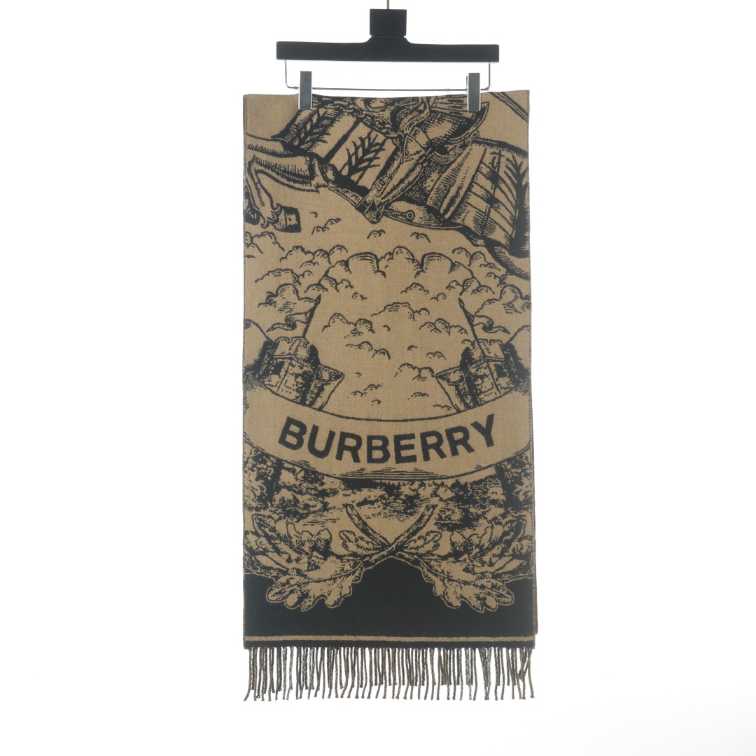 Burberry Haute Couture Silk Twill Scarf Shawl Ref.13AB0D24