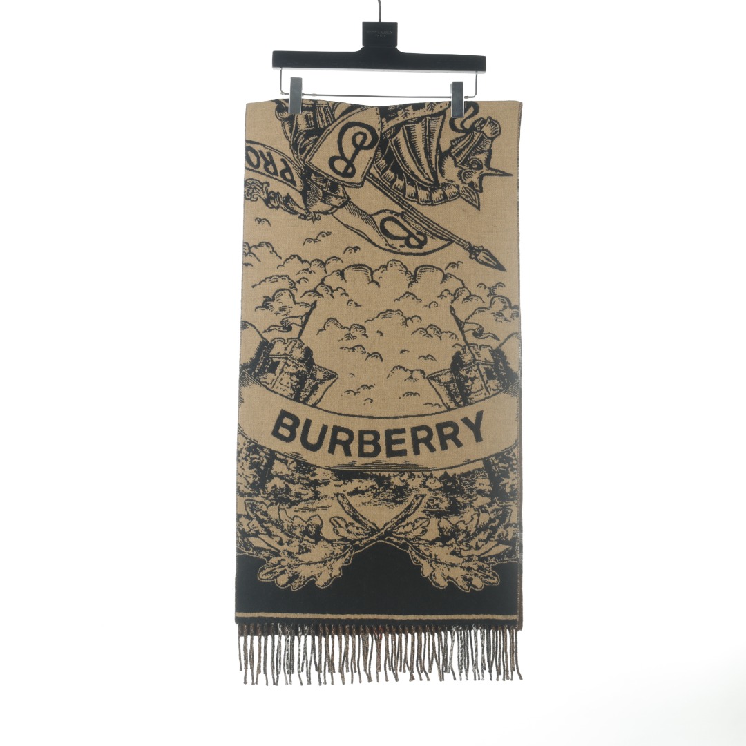 Burberry Haute Couture Silk Twill Scarf Shawl Ref.13AB0D24 9