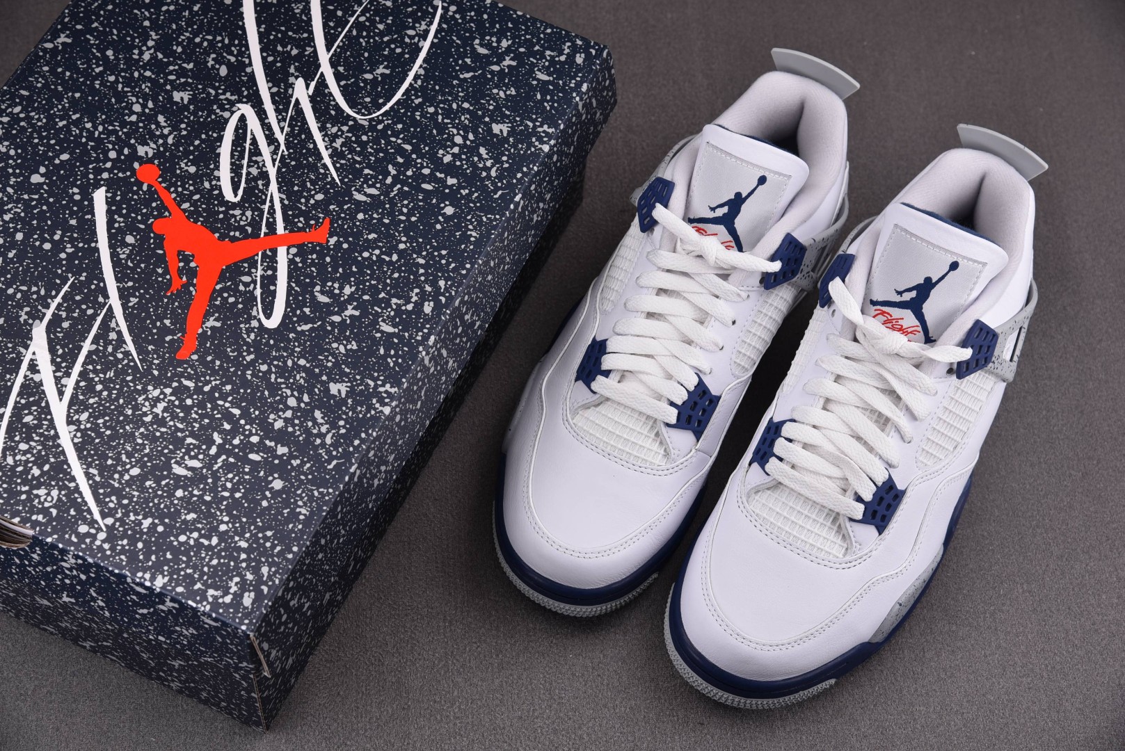 AJ4午夜蓝Size:40-48.5总裁R版出品-AirJordan4RetroMidnightNavy