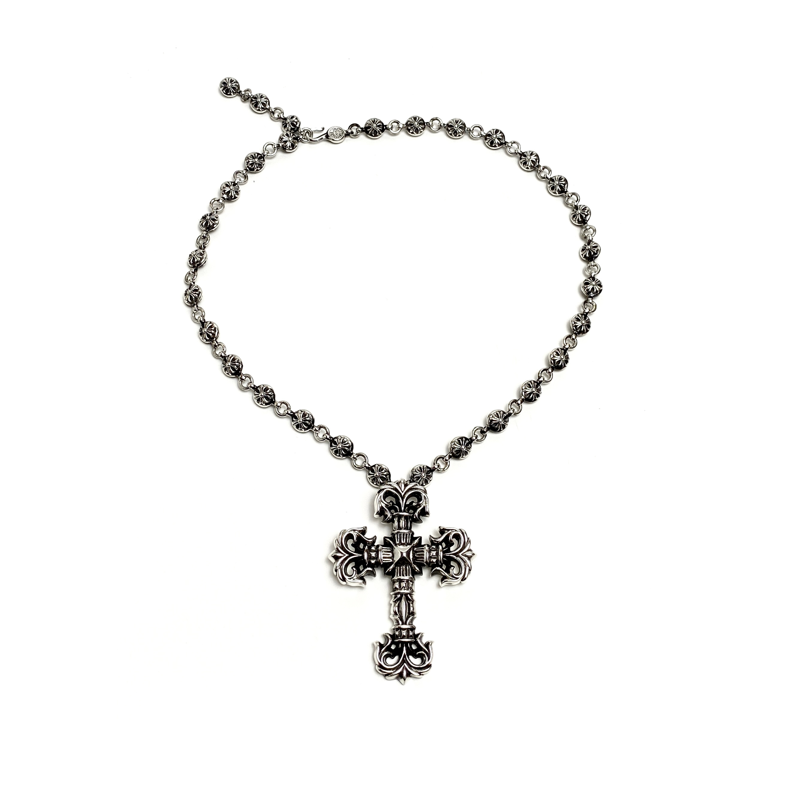 NO:385827,Chrome Hearts Large Flame Cross Ball Necklace, Jewelry Boutique, Chrome Hearts, Chrome Hearts, Necklace19860909Chrome Hearts克罗心 大号火焰十字球项链,饰品精品,chrome hearts,chrome hearts,necklace,Jewelry