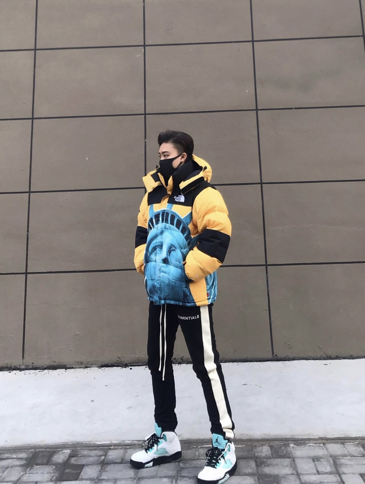 The North Face x Supreme 北面TNF SUP 联名自由女神羽绒服