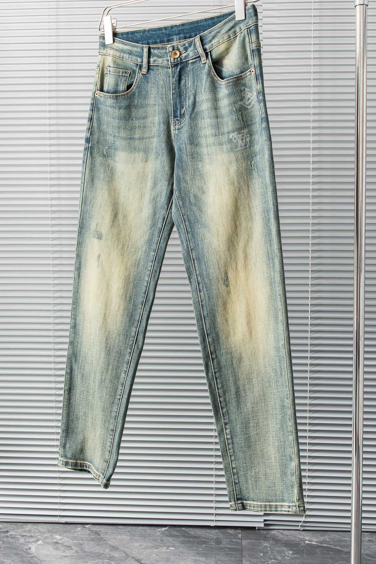 Louis Vuitton Clothing Jeans Pants & Trousers Gold Pink Men Vintage Cotton Spring/Fall Collection