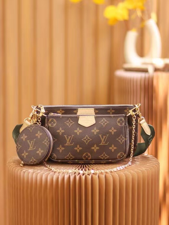 LV特供级别特级皮麻将包)MULTI POCHETTE 三合一M44813 9
