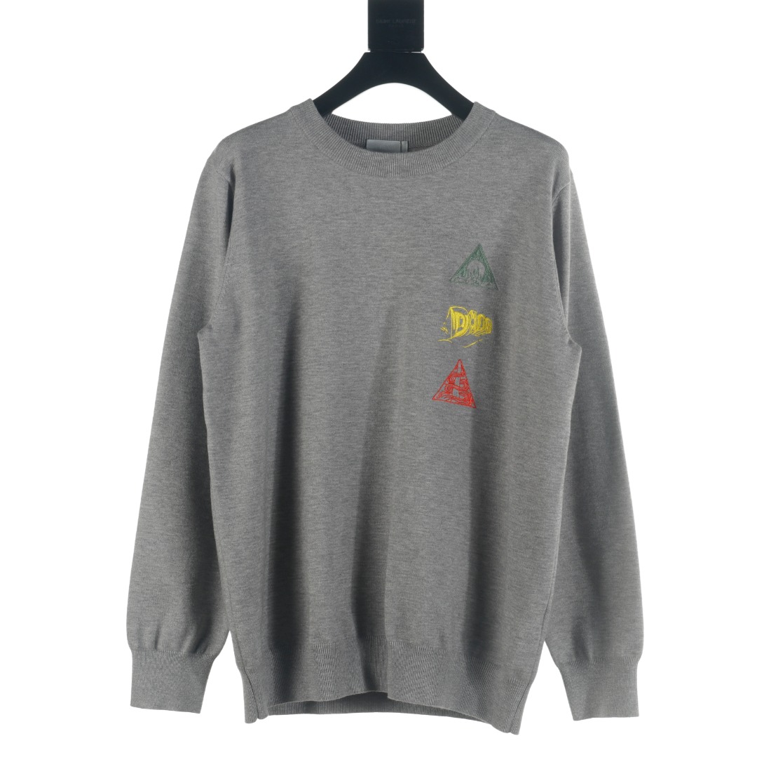 Dior Clothing Sweatshirts Embroidery Knitting Weave