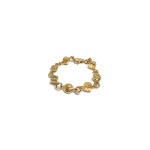 Chromherzen vergoldete Glücksspiel Armband 1 Chromherzen vergoldete Glücksspiel Armband