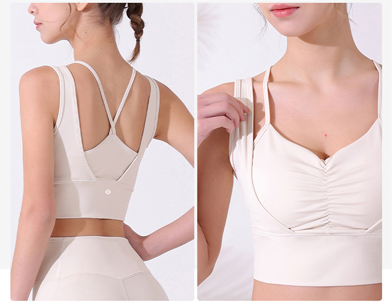 Lululemon sports bra training black and white yoga