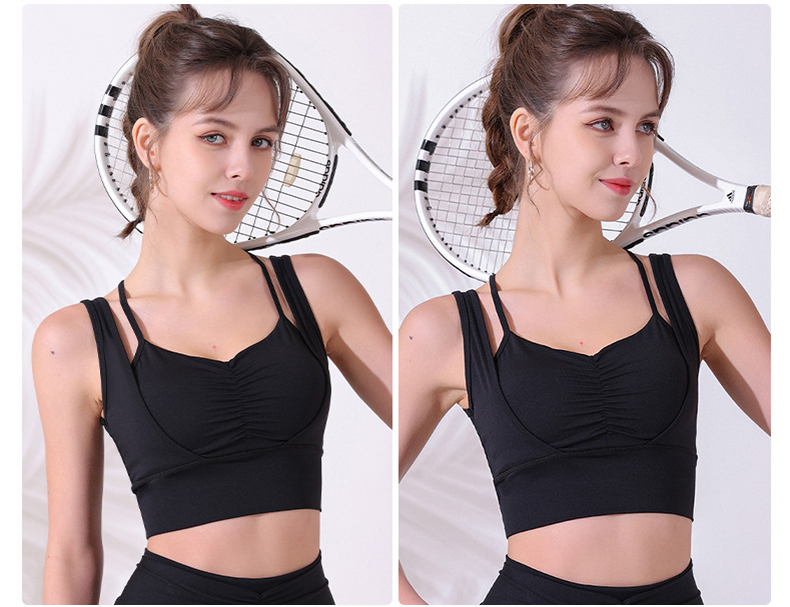 Lululemon sports bra training black and white yoga