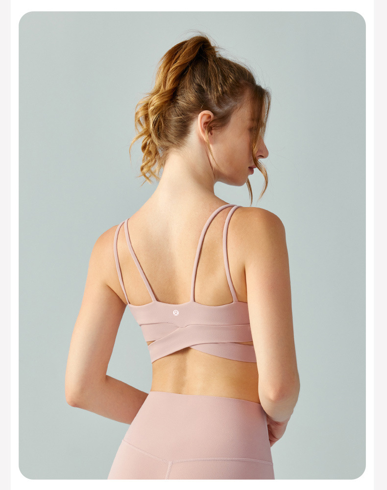Lululemon sports bra yoga pink